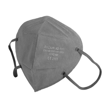 Masca Gri FFP2, model AD-1001, 5 straturi, Conforma cu CE 2163, ambalata individual Masca Gri FFP2, model AD-1001, 5 straturi, Conforma cu CE 2163, ambalata individual