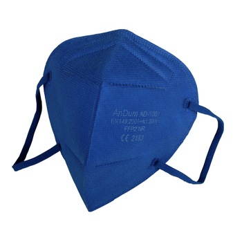 Masca Albastra FFP2, model AD-1001, 5 straturi, Conforma cu CE 2163, ambalata individual Masca Albastra FFP2, model AD-1001, 5 straturi, Conforma cu CE 2163, ambalata individual