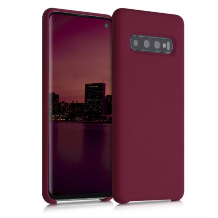 Telefontok Samsung Galaxy S10 készülékhez, szilikon, lila, 47732.209