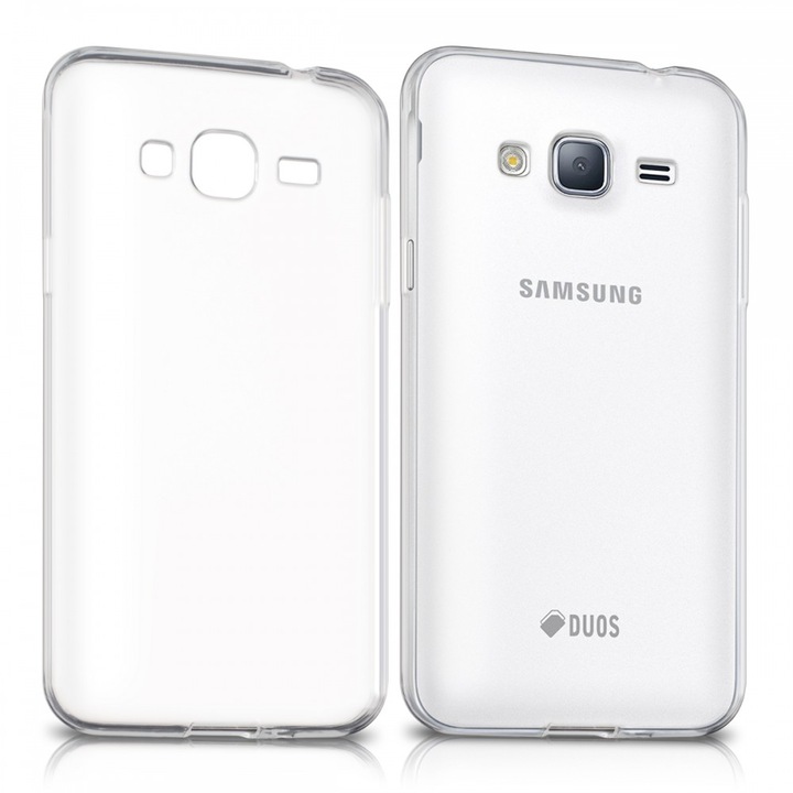 Samsung Galaxy J3 (2016) kompatibilis tok, szilikon, átlátszó, 38151.03