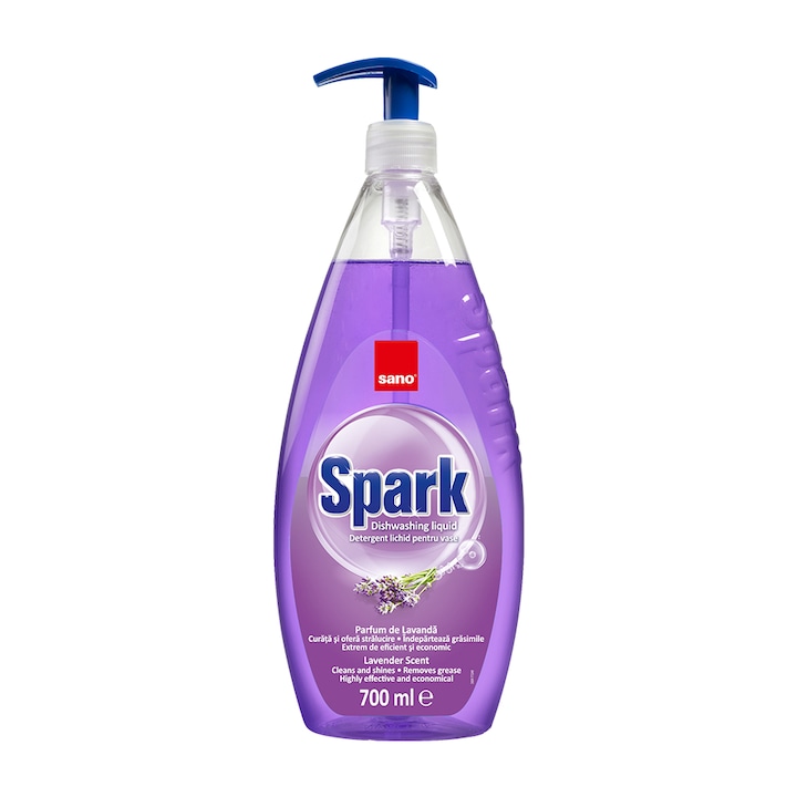 Detergent Vase Sano Spark Lavanda, 700 ml
