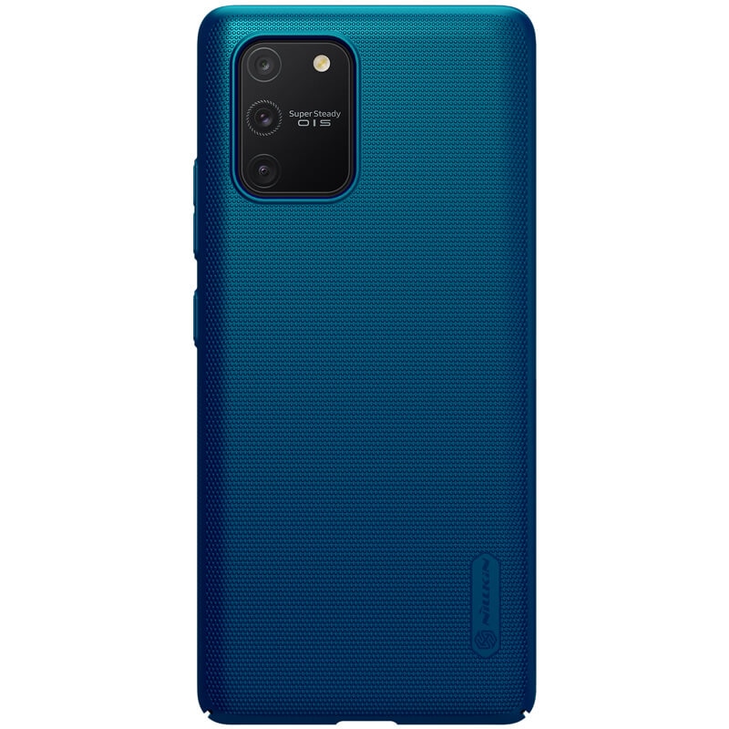Husa protectie spate din plastic texturat albastru, pentru Samsung Galaxy S10 lite 2020- Nillkin Frosted Shield