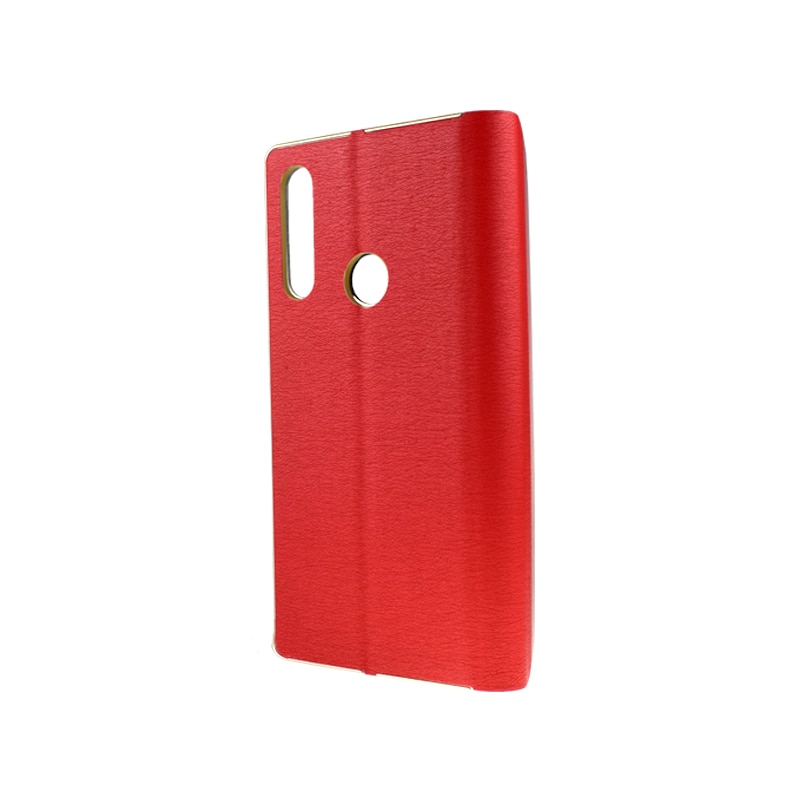 Husa Retro Book cu Inchidere Magnetica Compatibila cu Xiaomi Redmi Note 7 Rosie