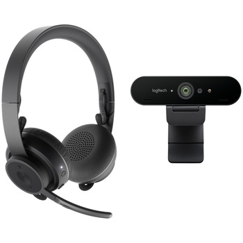 Kit Webcam si Casti Logitech Pro Personal Video Collaboration, Brio 4k si Zone Wireless Kit Webcam si Casti Logitech Pro Personal Video Collaboration, Brio 4k si Zone Wireless
