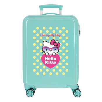 Troler cabina ABS 55 cm Hello Kitty Pretty Glasses Troler cabina ABS 55 cm Hello Kitty Pretty Glasses