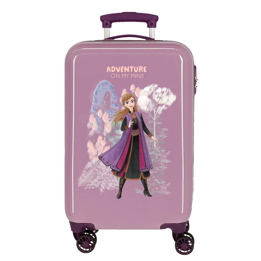 Troler cabina ABS 55 cm 4 roti mov Frozen Adventure of my Mind