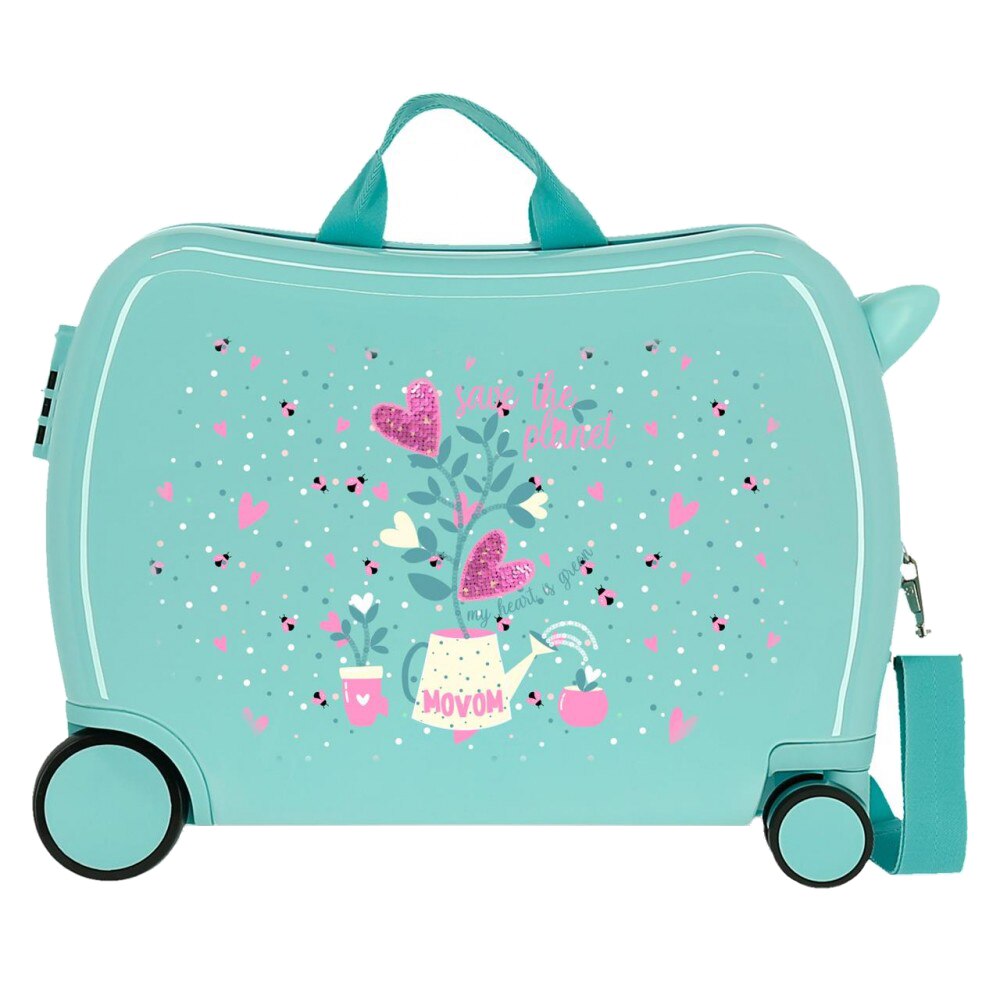 Valiza calatorie ABS 4 roti Movom Flower Pot, din material reciclat
