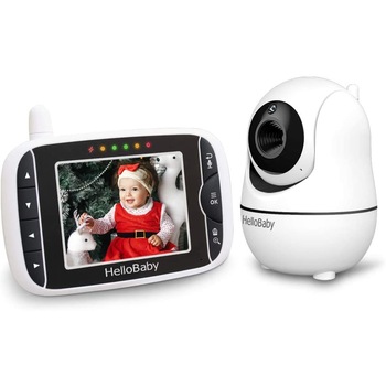 Baby Monitor Wireless Hello Baby cu ecran de 3.2, zoom, nightvision, Sunet Bidirectional, Rotire 355 grade, 300m Baby Monitor Wireless Hello Baby cu ecran de 3.2, zoom, nightvision, Sunet Bidirectional, Rotire 355 grade, 300m