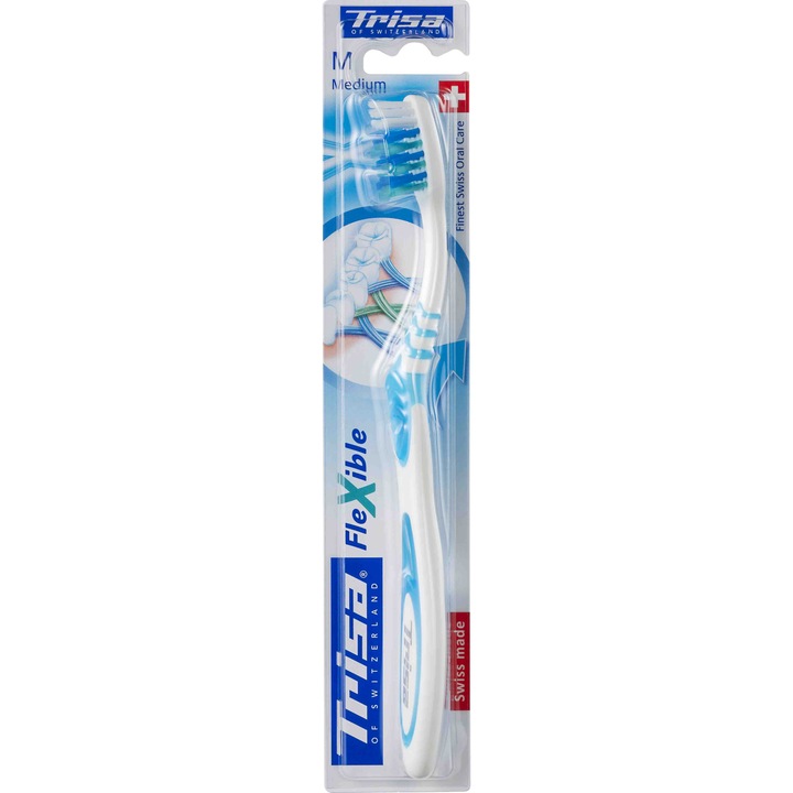 Trisa Четка за зъби Flexible Medium, многоцветна