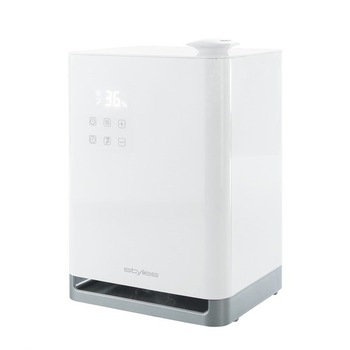 Umidificator cu ultrasunete Titan, Capacitate 9,6 litri/zi, Afisaj digital tip touch screen, Timer, abur rece sau cald Umidificator cu ultrasunete Titan, Capacitate 9,6 litri/zi, Afisaj digital tip touch screen, Timer, abur rece sau cald