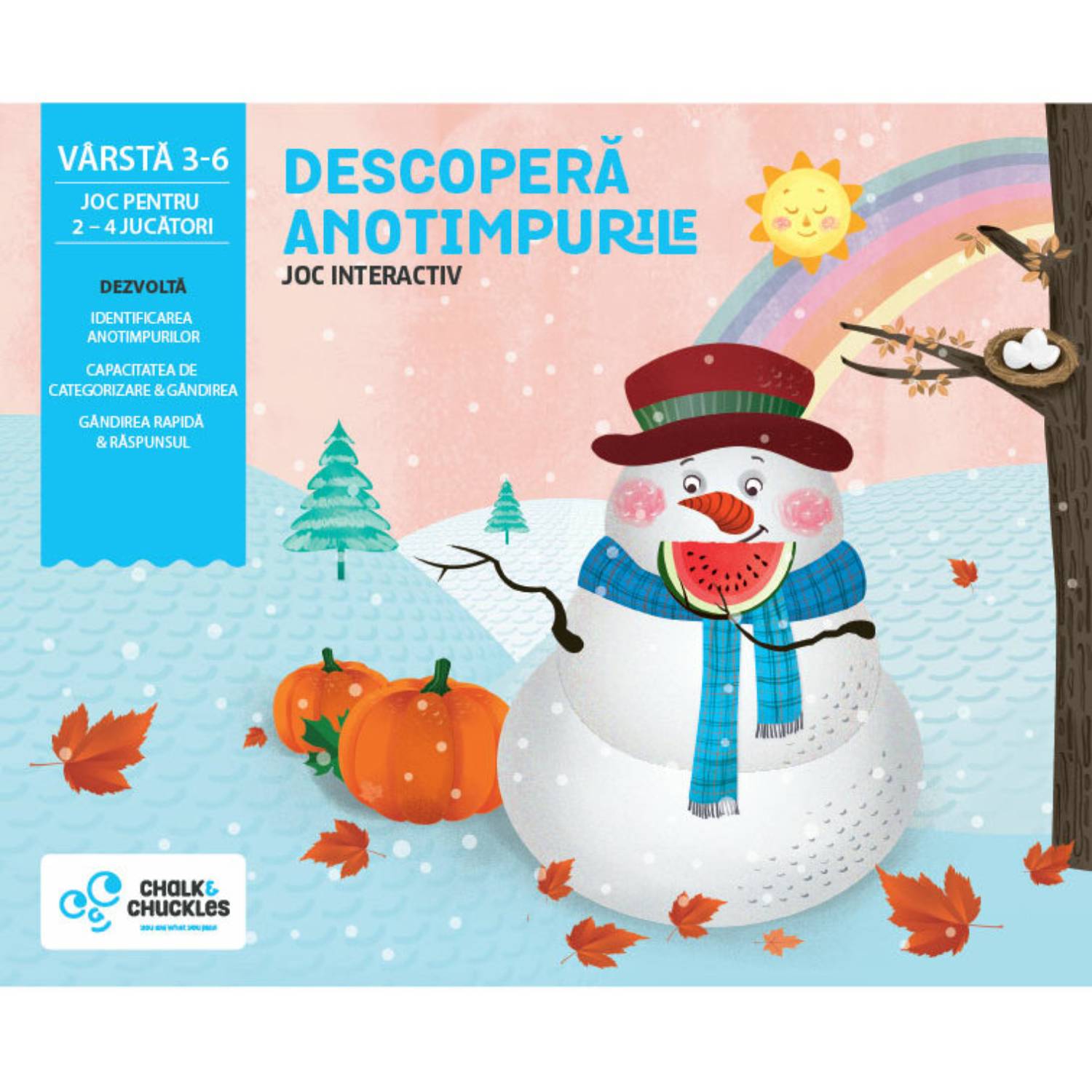 Joc interactiv Chalk and Chuckles, Descopera anotimpurile