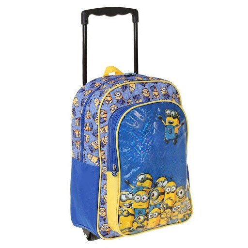 Troller calatorii Minions, albastru