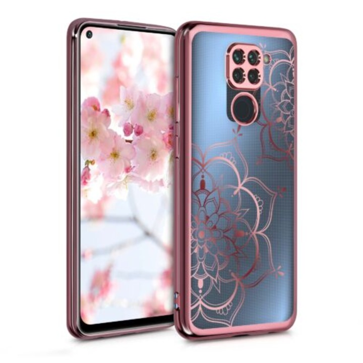 Кейс за Xiaomi Redmi Note 9, Силиконов, Розово злато, 53053.02