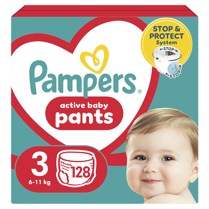 Pampers Pants bugyipelenka, Midi 3, 6-11 kg, Mega Box, 128 db