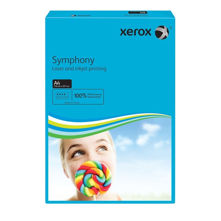 Xerox Symphony A4 80g intenzív kék másolópapír