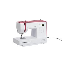 Masina de cusut BERNETTE SEW&GO 7, 85 W, Panou de comanda digital, 80 programe de coasere, 850 cusaturi/minut, Ac de rezerva, Selectare facila programe, Alb/ Rosu
