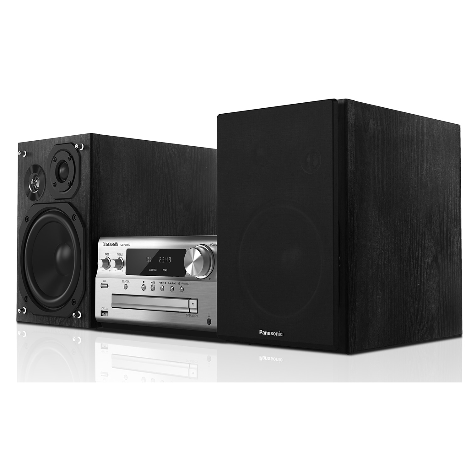 Sistem audio Panasonic PMX100, 120 W, Bluetooth, USB, AUX, CD