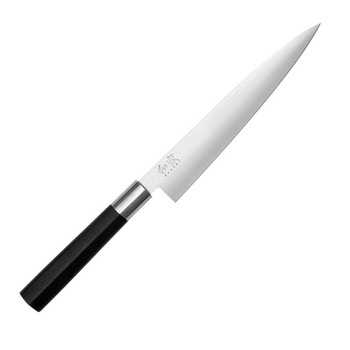 Cutit pentru feliere, KAI, Wasabi 6761F, Inox, 18 cm, Negru Cutit pentru feliere, KAI, Wasabi 6761F, Inox, 18 cm, Negru