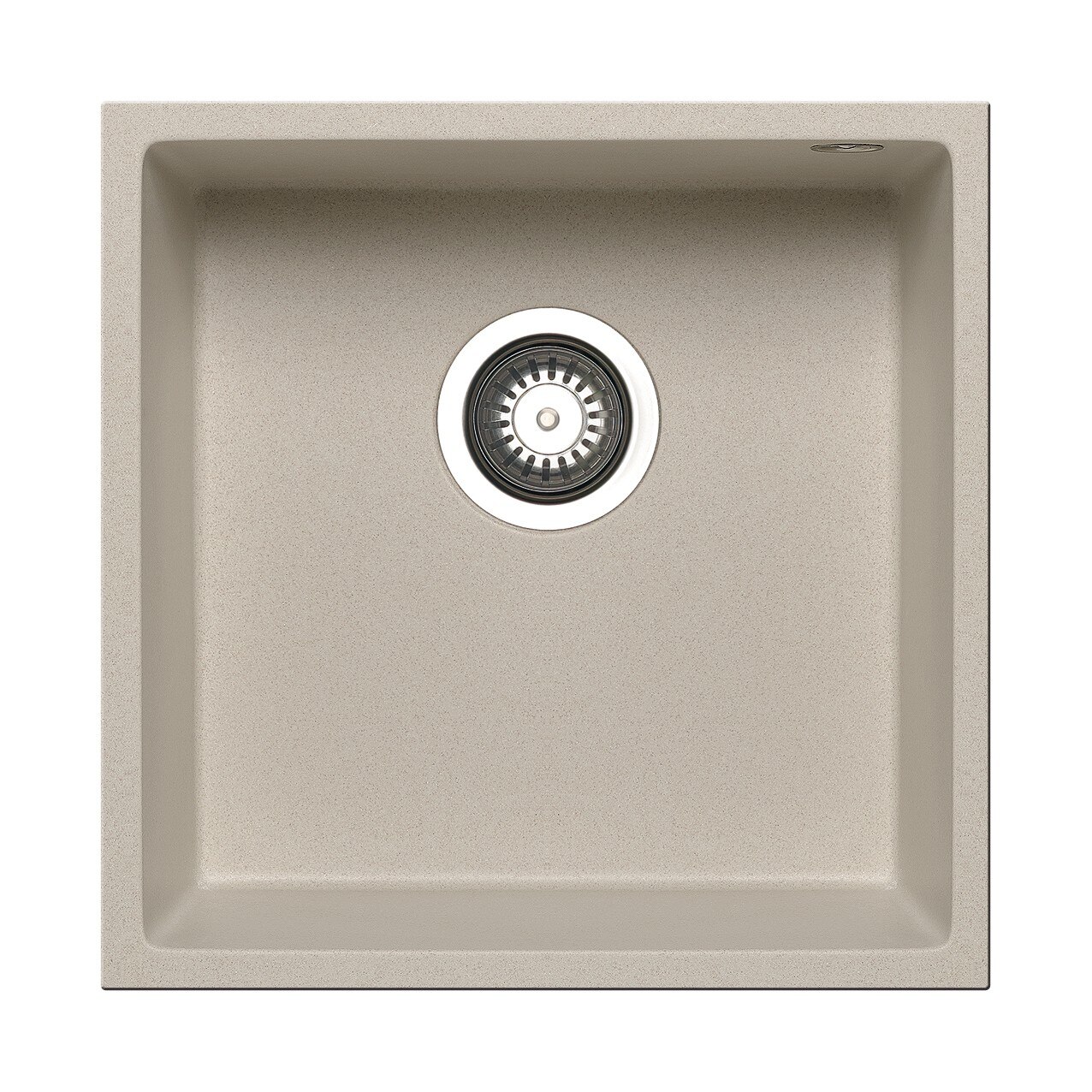 Chiuveta bucatarie Pyramis TETRAGON 400x400 1B, adancime 200mm, montare sub blat, Pyragranite bej