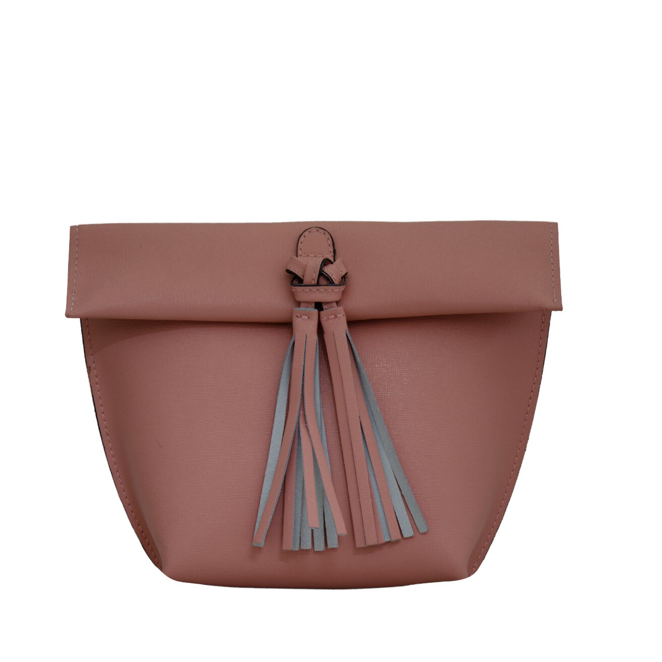 Geanta crossbody de dama din piele naturala, Eneea,roz