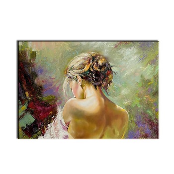 Tablou Fata cu spatele gol 90x60cm Tablou Fata cu spatele gol 90x60cm