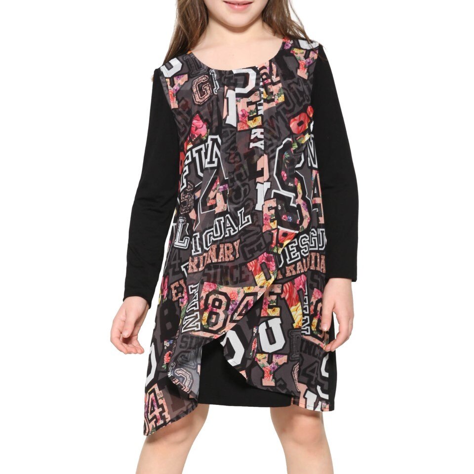 Rochie Desigual, 17WGVK43, negru, Negru, 152 CM