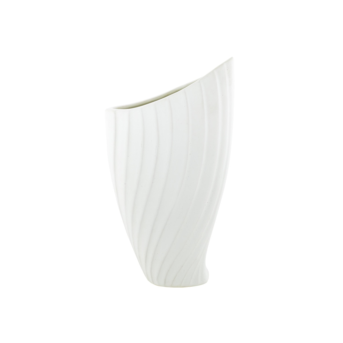 Vaza portelan alb, H 30,5 cm, colectia Iris