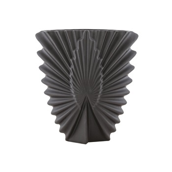 Vaza portelan negru , H 25,5 cm, colectia Chakra Vaza portelan negru , H 25,5 cm, colectia Chakra