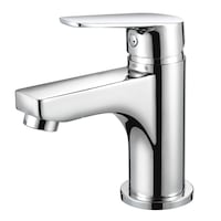 baterie lavoar idrobric eureka crom lucios cartus ceramic  35 mm set ventil scurgere cu click-clack 114 plastic racord flexibil inox 38f 40 cm kit montaj tehnologie idropipe imagen 5_0_
0