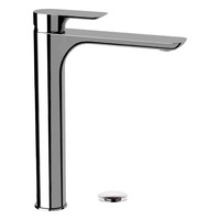 baterie lavoar idrobric sofia pipa inalta crom lucios cartus ceramic  35 mm set ventil scurgere cu click-clack 114 metal racord flexibil inox 38f 35 cm kit montaj imagen 11_0_
0