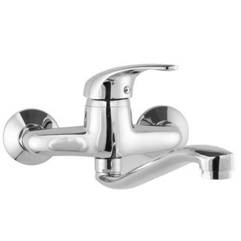 Baterie de perete cu teava mobila, lunga, Smack, 6882, alama, crom Baterie de perete cu teava mobila, lunga, Smack, 6882, alama, crom