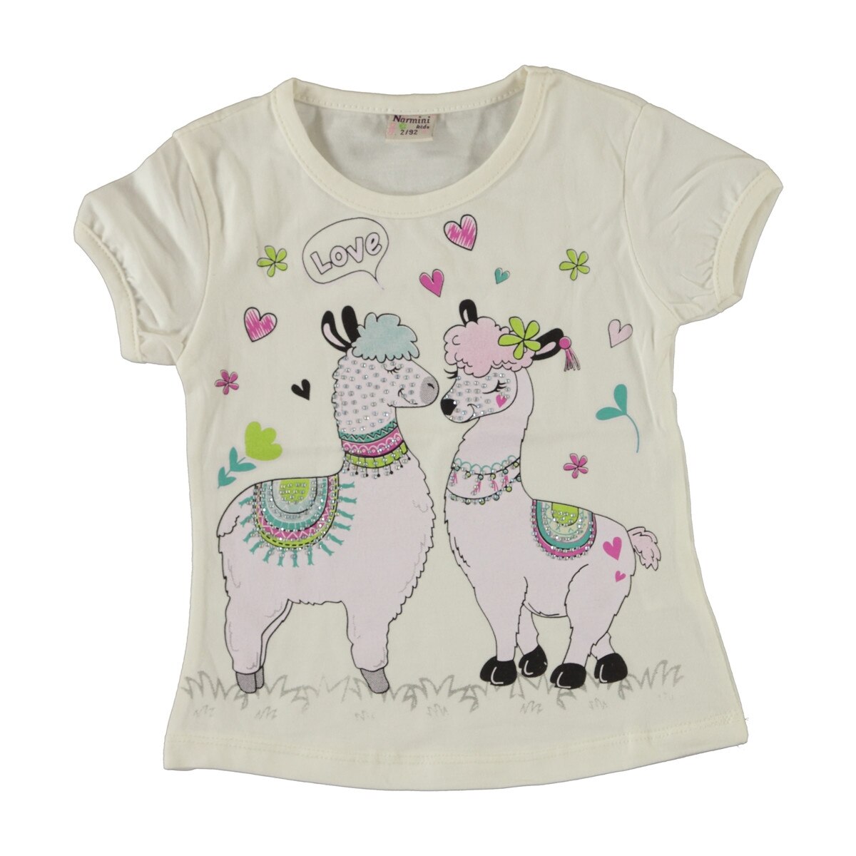 Tricou Lama alb, Alb