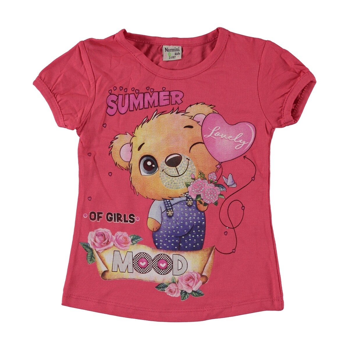 Tricou Love Bear roz, Roz