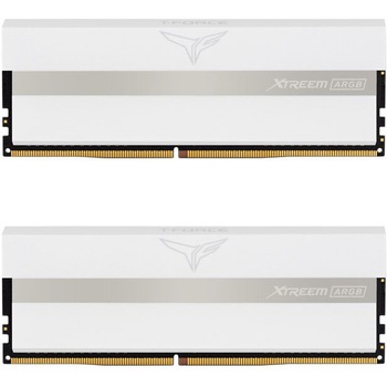 Memorie TeamGroup T-Force Xtreem ARGB White 64GB (2x32GB) DDR4 3600MHz CL18 1.35V Dual Channel Kit Memorie TeamGroup T-Force Xtreem ARGB White 64GB (2x32GB) DDR4 3600MHz CL18 1.35V Dual Channel Kit