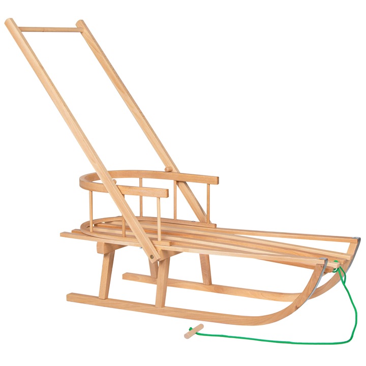 Springos fa szánkó, 90 cm, bézs