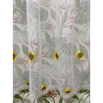 Perdea alba bucatarie, 400x100cm  Perdea alba bucatarie, 400x100cm