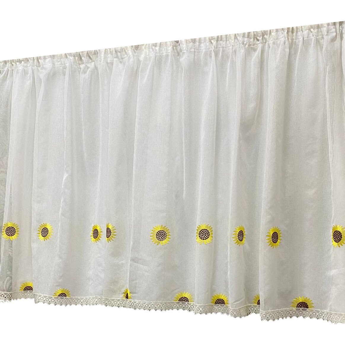 Perdea alba bucatarie, 600x100cm 