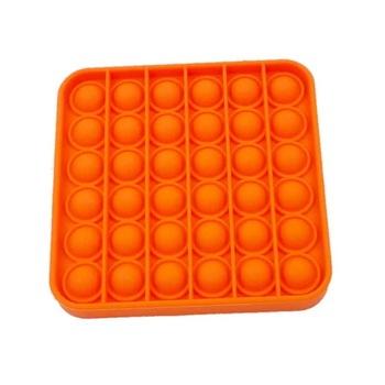 Pad senzorial antistres din silicon Pop IT Patrat , 13 x 13 cm ,Portocaliu, 3 ani + Pad senzorial antistres din silicon Pop IT Patrat , 13 x 13 cm ,Portocaliu, 3 ani +