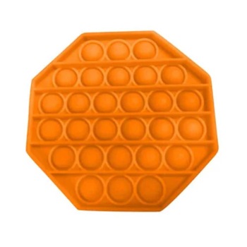Pad senzorial antistres din silicon Pop IT Octogon , 12.5 x 12.5 cm ,Portocaliu, 3 ani + Pad senzorial antistres din silicon Pop IT Octogon , 12.5 x 12.5 cm ,Portocaliu, 3 ani +