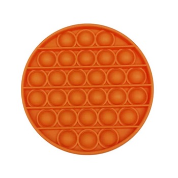 Pad senzorial antistres din silicon Pop IT Cerc , 12.5 cm , Portocaliu, 3 ani + Pad senzorial antistres din silicon Pop IT Cerc , 12.5 cm , Portocaliu, 3 ani +