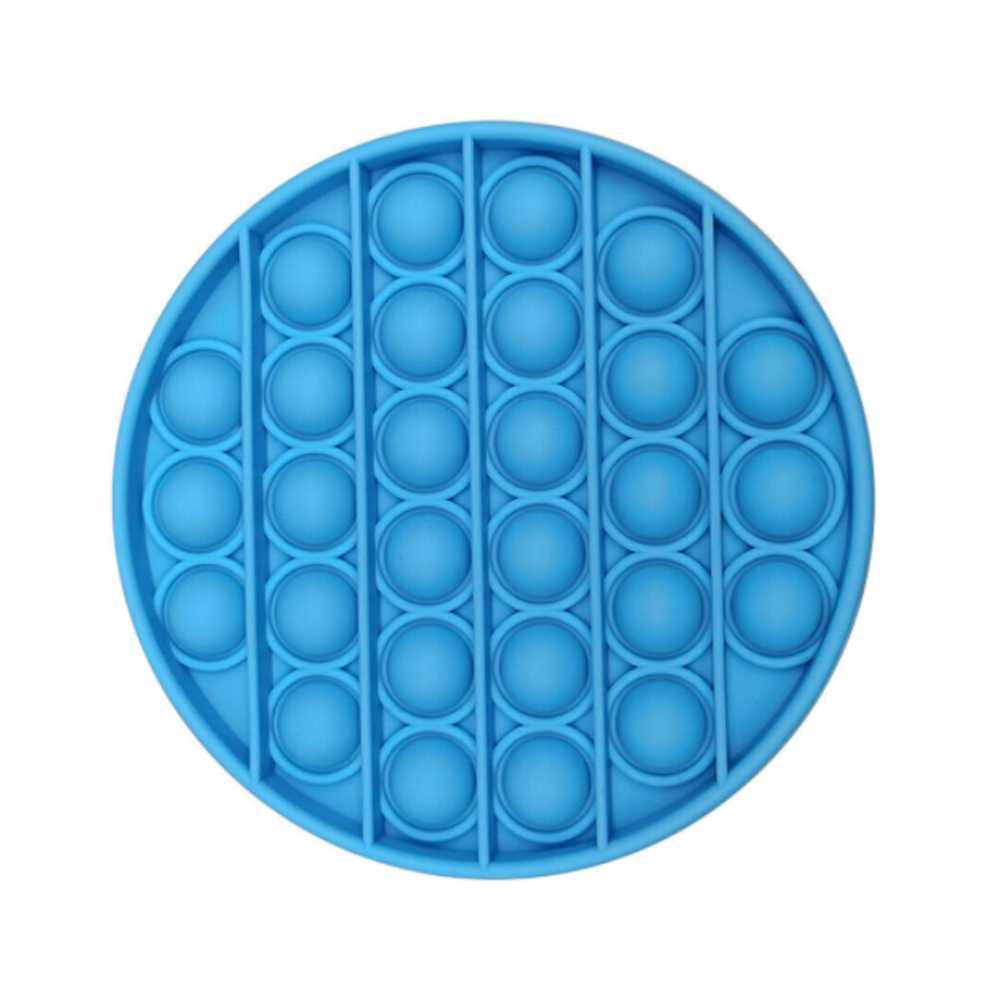 Pad senzorial antistres din silicon Pop IT Cerc , 12.5 cm , Albastru, 3 ani +