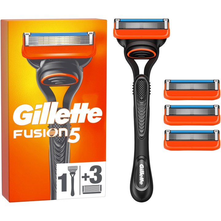 Самобръсначка Gillette Fusion Manual + 3 резерви