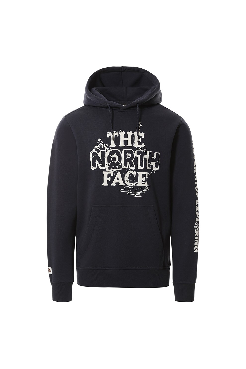 The North Face, Hanorac cu imprimeu logo Himalayan Bottle Source, Bleumarin inchis/Alb