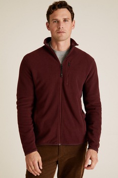 marks amp spencer jacheta din material fleece cu fermoar rosu bordeaux imagen 23_0_
0