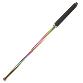 Baston telescopic fade, 3 segmente, 65 cm, maner burete, husa prindere curea Baston telescopic fade, 3 segmente, 65 cm, maner burete, husa prindere curea