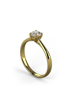 Inel de logodna, Coriolan, aur galben 18K, diamant 0.29 carate, GVS1, 53 mm Inel de logodna, Coriolan, aur galben 18K, diamant 0.29 carate, GVS1, 53 mm