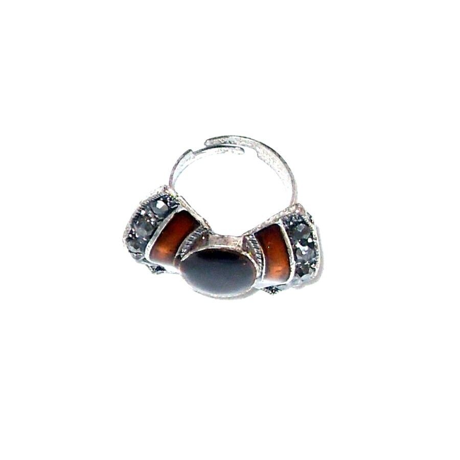 Inel bijuterie fundita cu marcasite de dama FashionBijoux