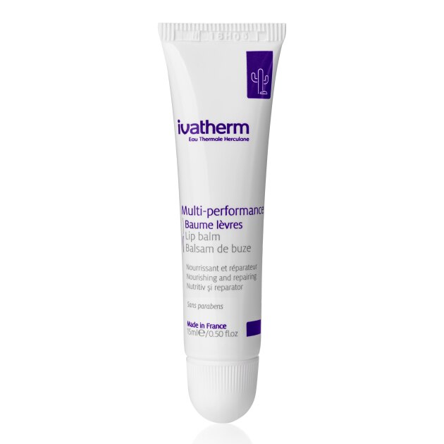 Balsam de buze hidratant Multi-performance, Ivatherm, cu unt de shea si ulei de macadamia, efect nutritiv si reparator, 15 ml