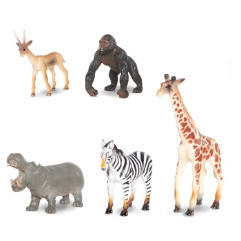 Joc interactiv Imaginarium African Giraffe Set & App cu aplicatie si 5 animale salbatice din Africa, girafa, zebra, hipopotam, gorila si gazela Joc interactiv Imaginarium African Giraffe Set & App cu aplicatie si 5 animale salbatice din Africa, girafa, zebra, hipopotam, gorila si gazela