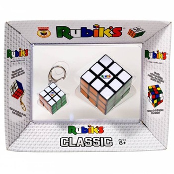 Set Cub Rubik Clasic 3x3x3 si breloc Set Cub Rubik Clasic 3x3x3 si breloc